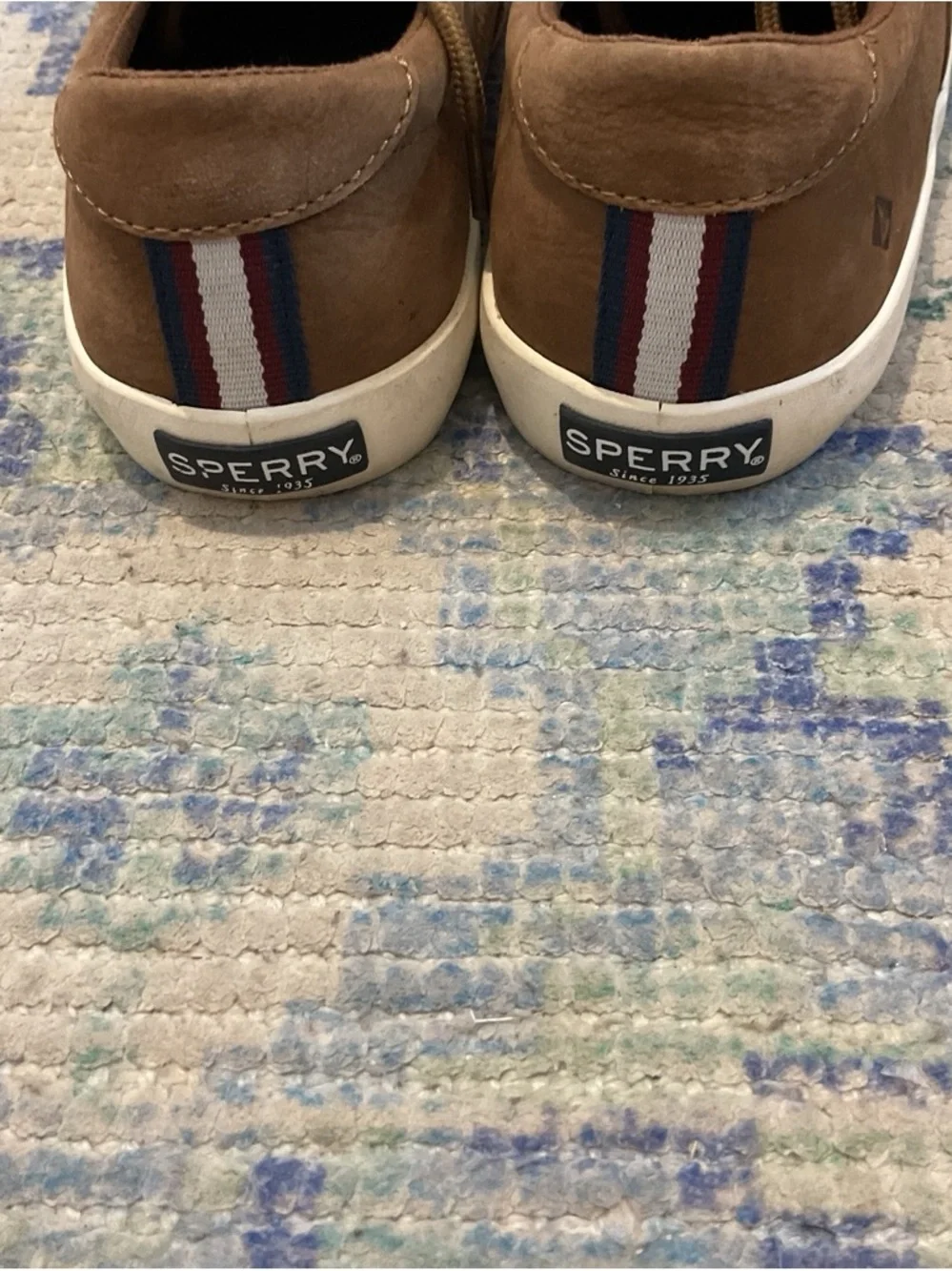 Sperry Brown Men's Lace-Up Casual Sneakers with White Sole